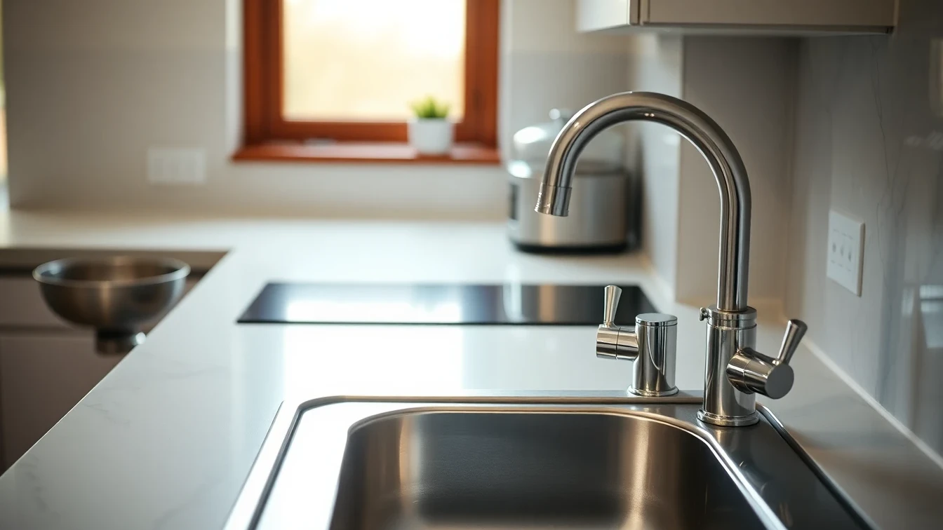British kitchen sink with food strainer to prevent blocked drains